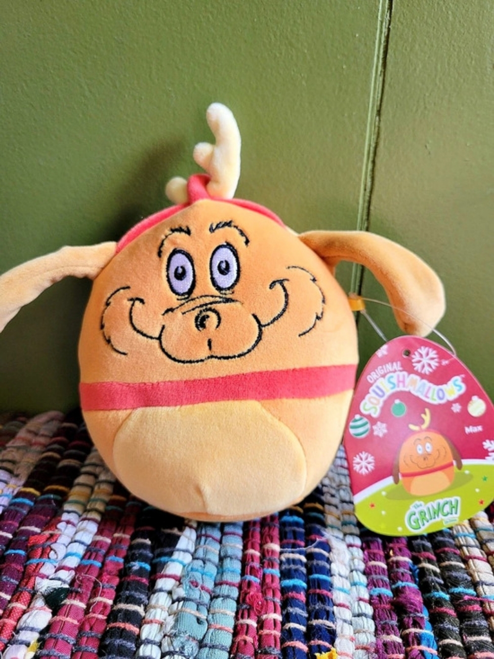 Jazwares The Grinch Squishmallows Orange & Red Plush NWT